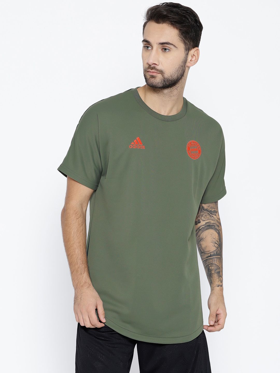 olive green adidas shirt