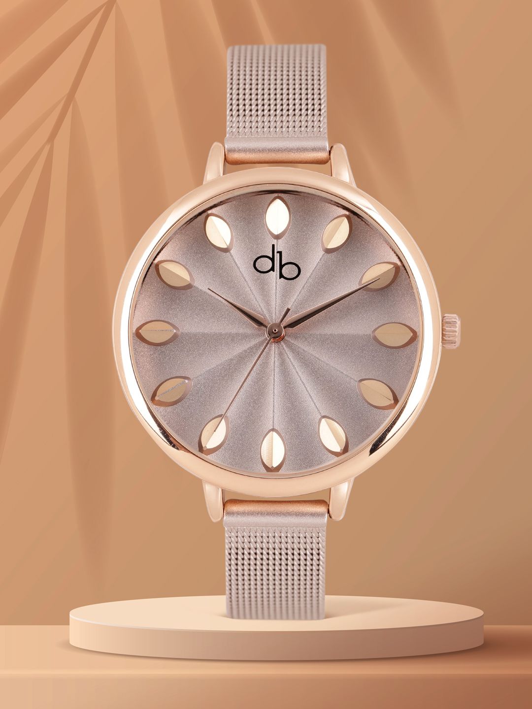DressBerry Women Champagne Analogue Watch DK2427 Price in India