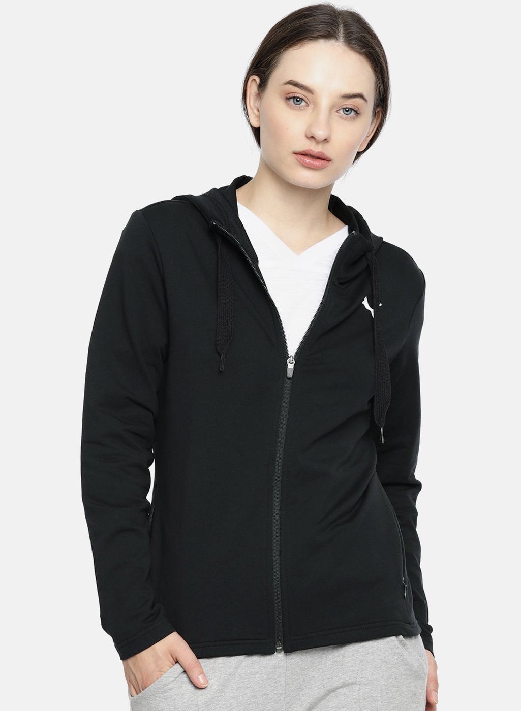 puma modern sport fz logo hoody