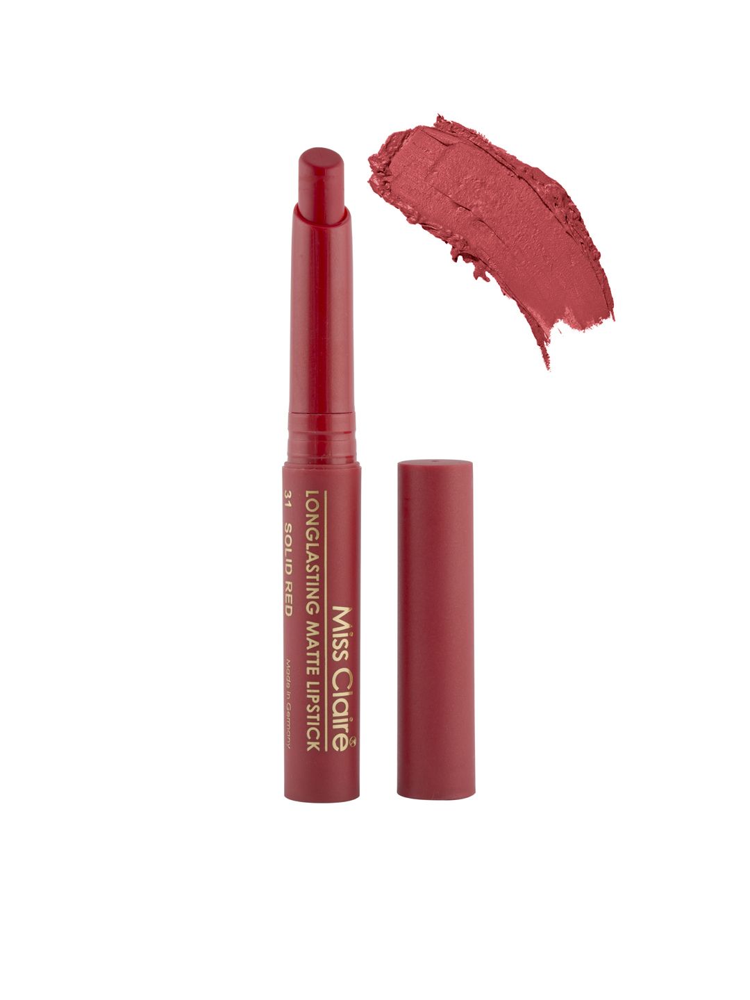 Miss Claire Long Lasting Matte Lipstick Solid Red 31 2.5 g Price in India