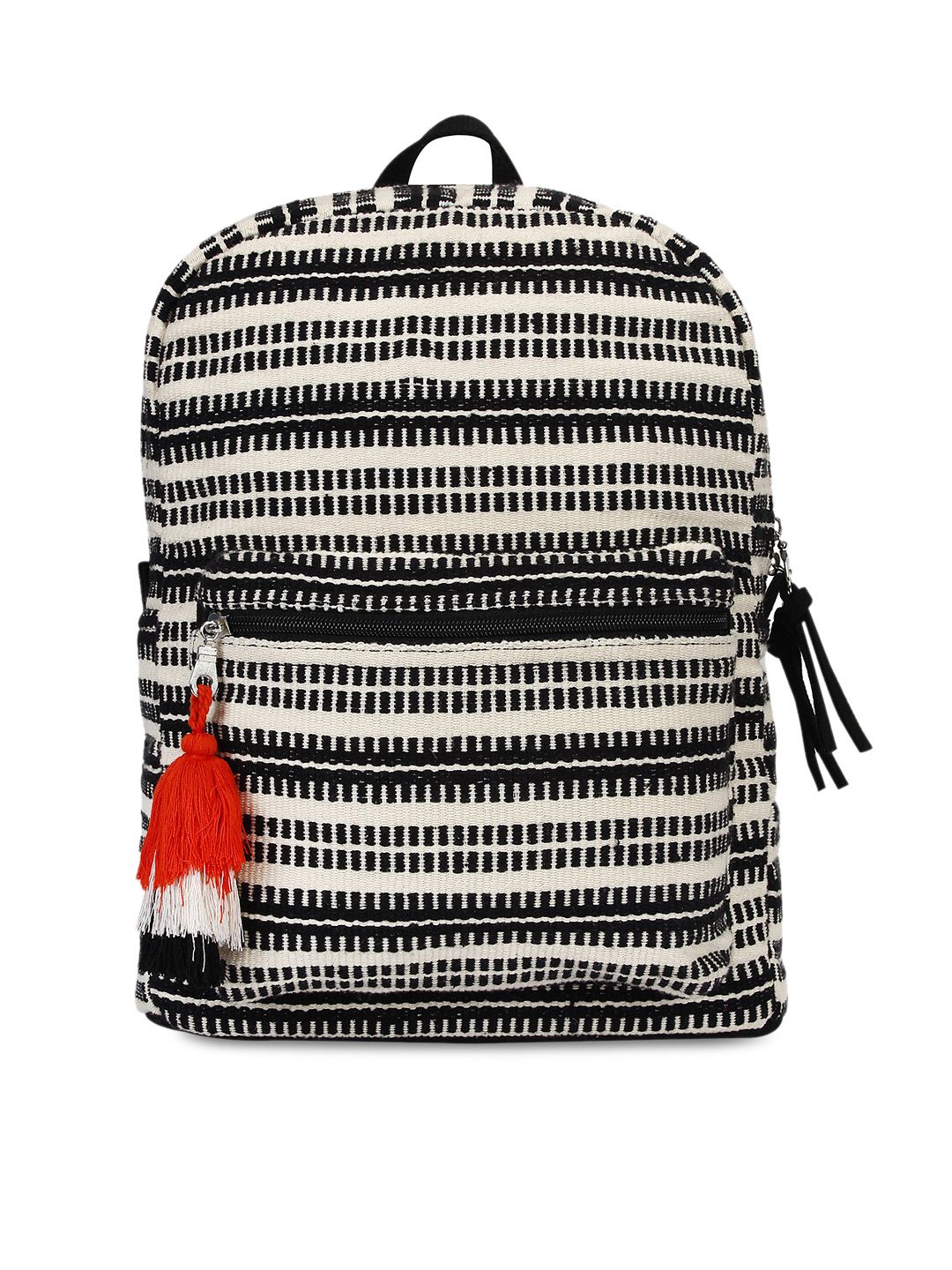 Anekaant Women Black & White Backpack Price in India