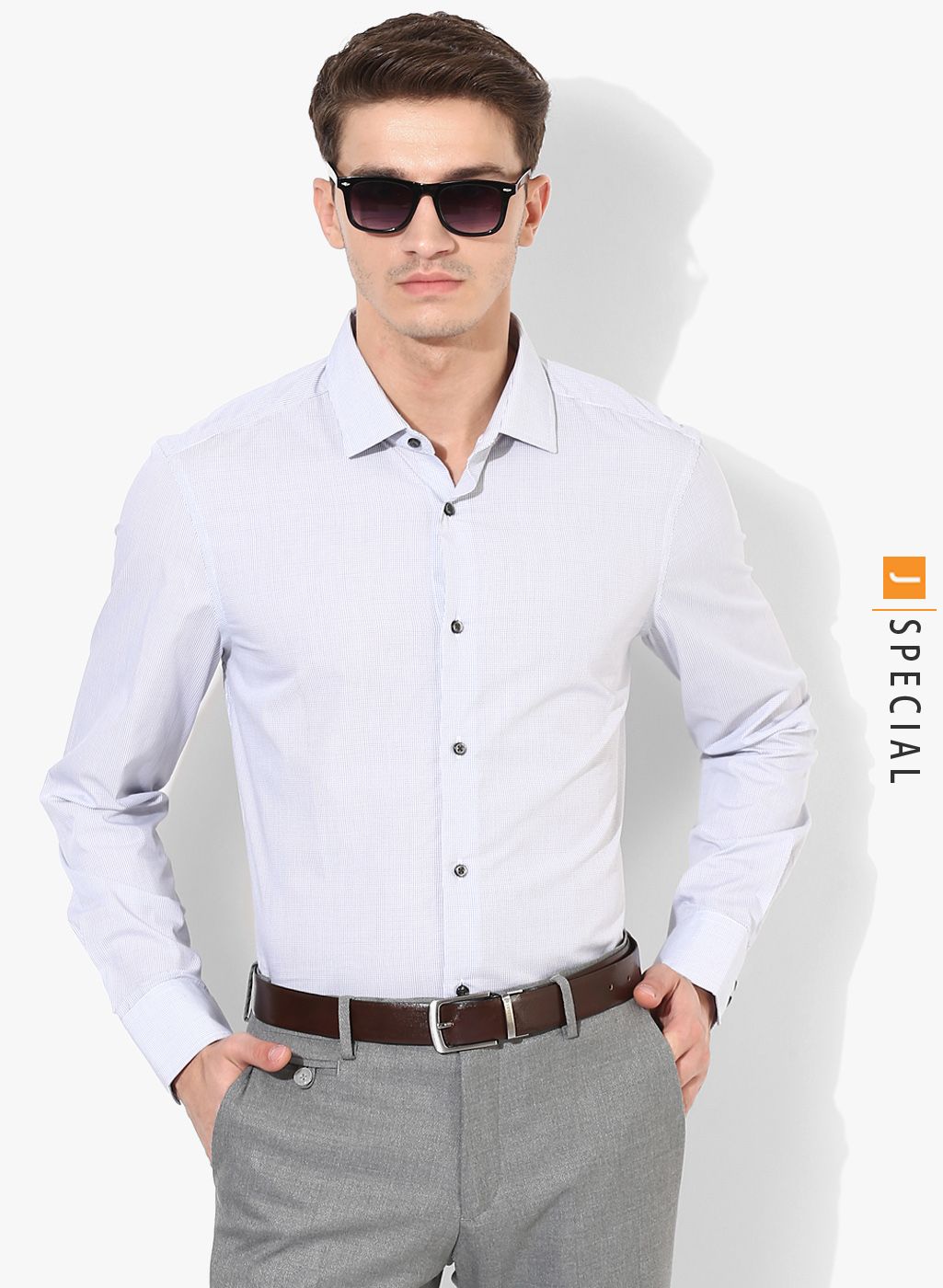 mens slim fit grey shirt