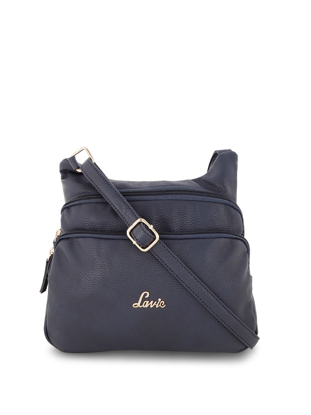 Lavie Navy Blue Solid Sling Bag Price in India