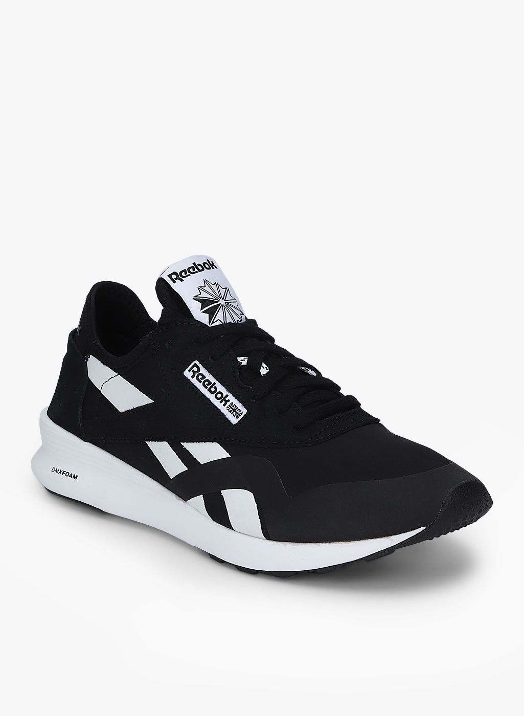 reebok classic black white