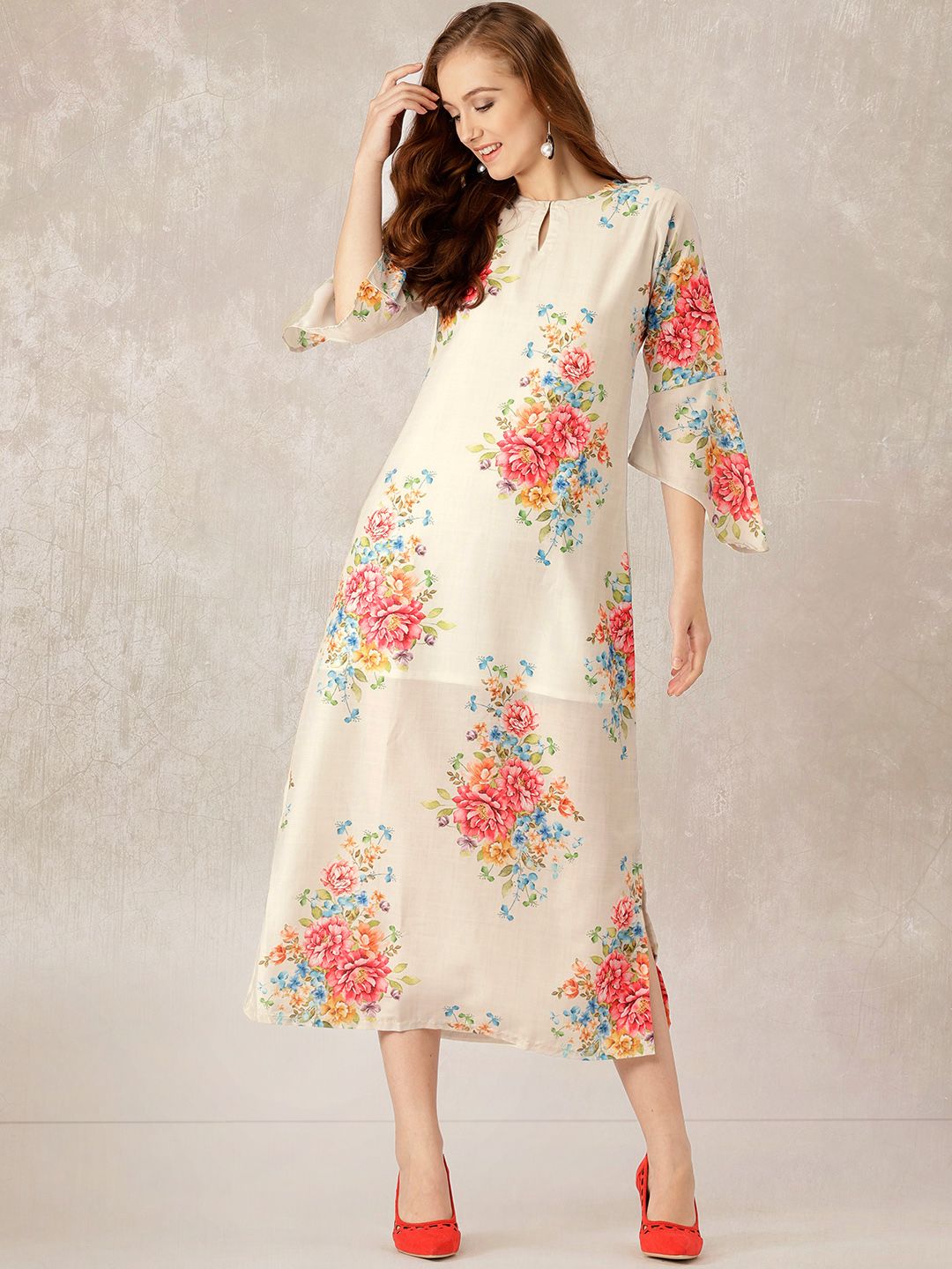 Fl Dresses Print Dress Online In India Myntra