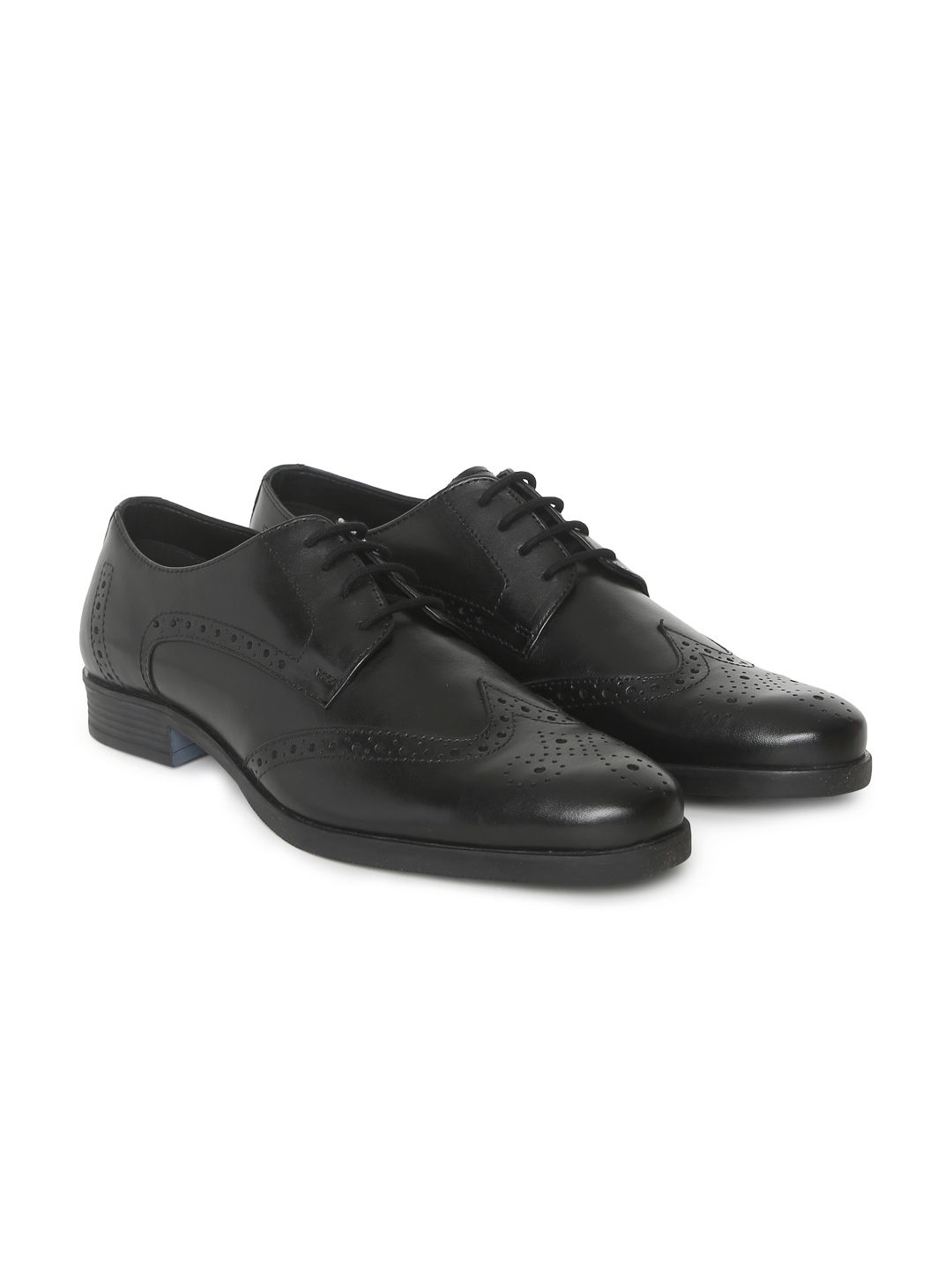 Jack & Jones Men Black JFW BRADLEY Leather Formal Brogues