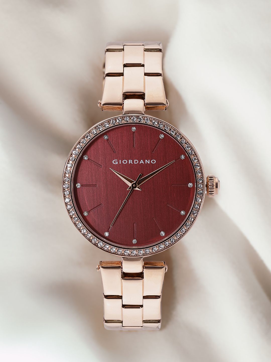 GIORDANO Women Maroon Analogue Watch A2079-22 Price in India
