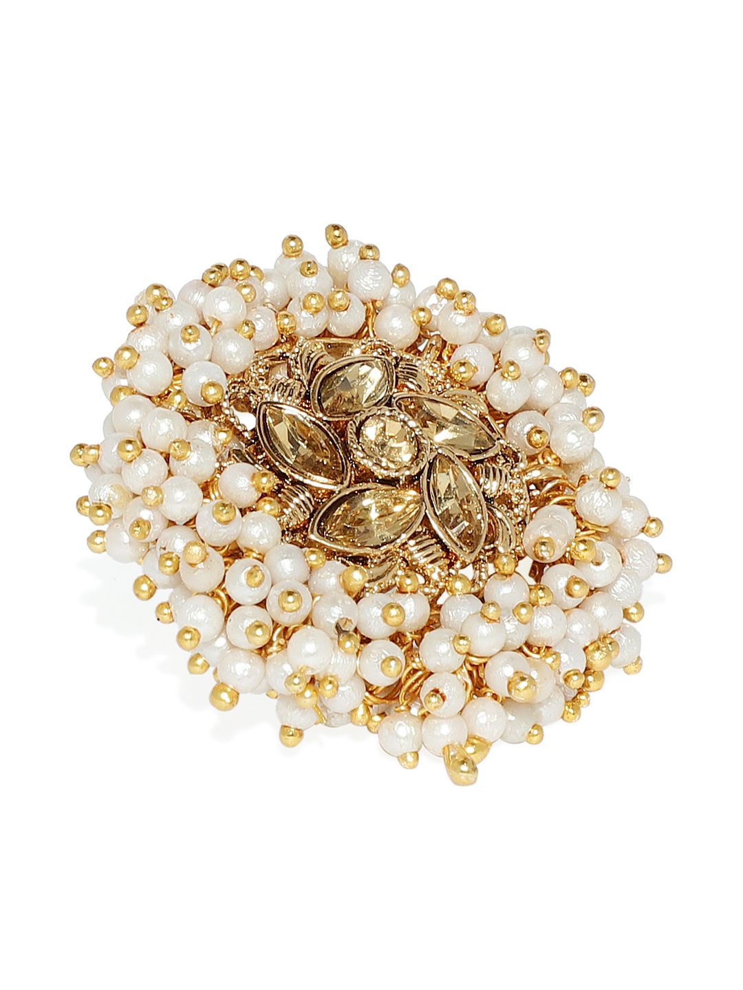 Zaveri Pearls Gold -Plated Finger Ring Price in India