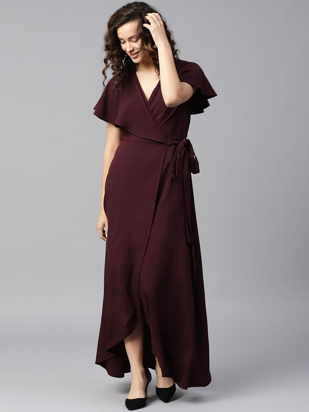 chinese dress ladies Manoella Floral Maxi Dress in Red