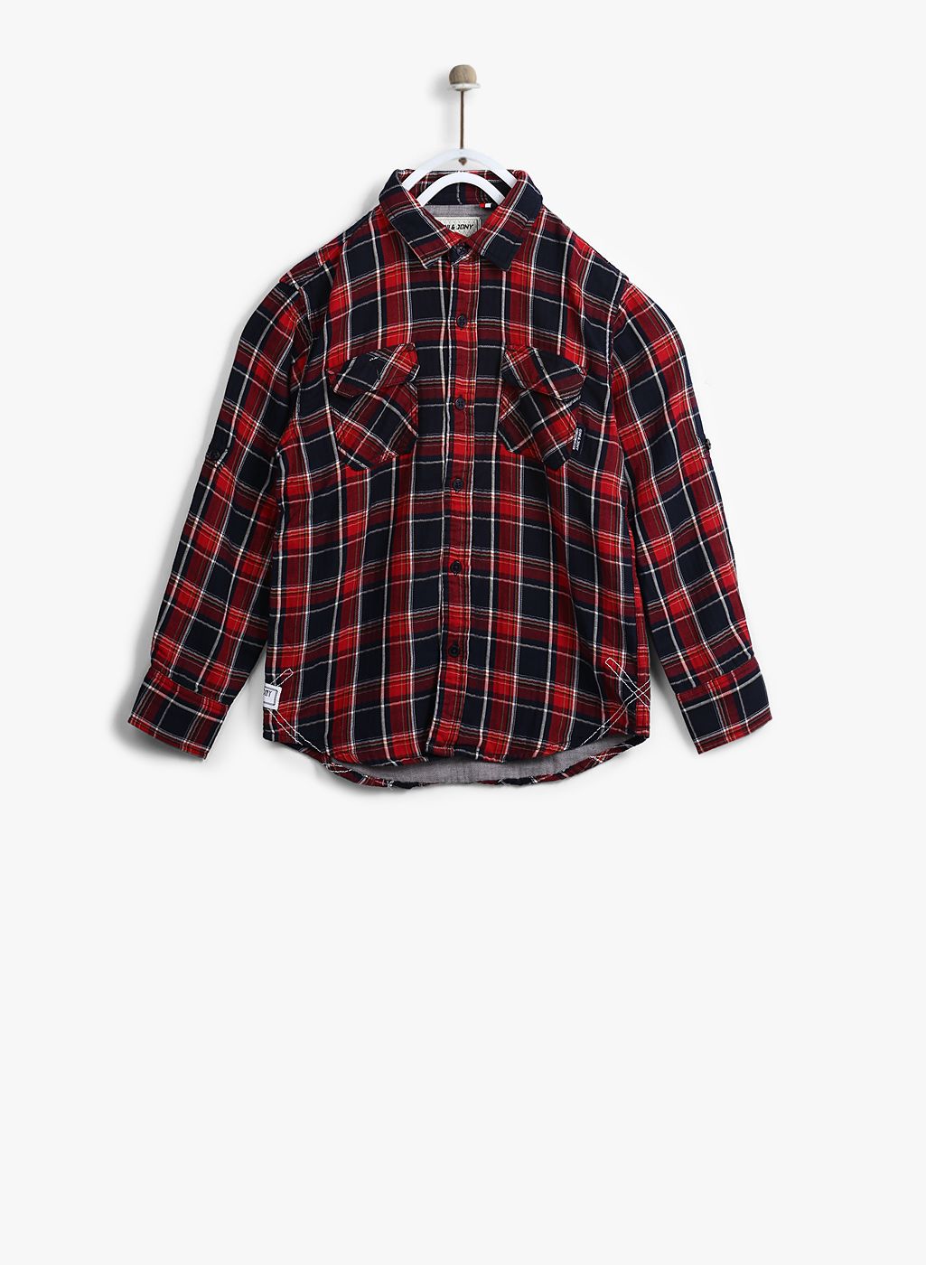 Gini and Jony Red Regular Fit Casual Shirt