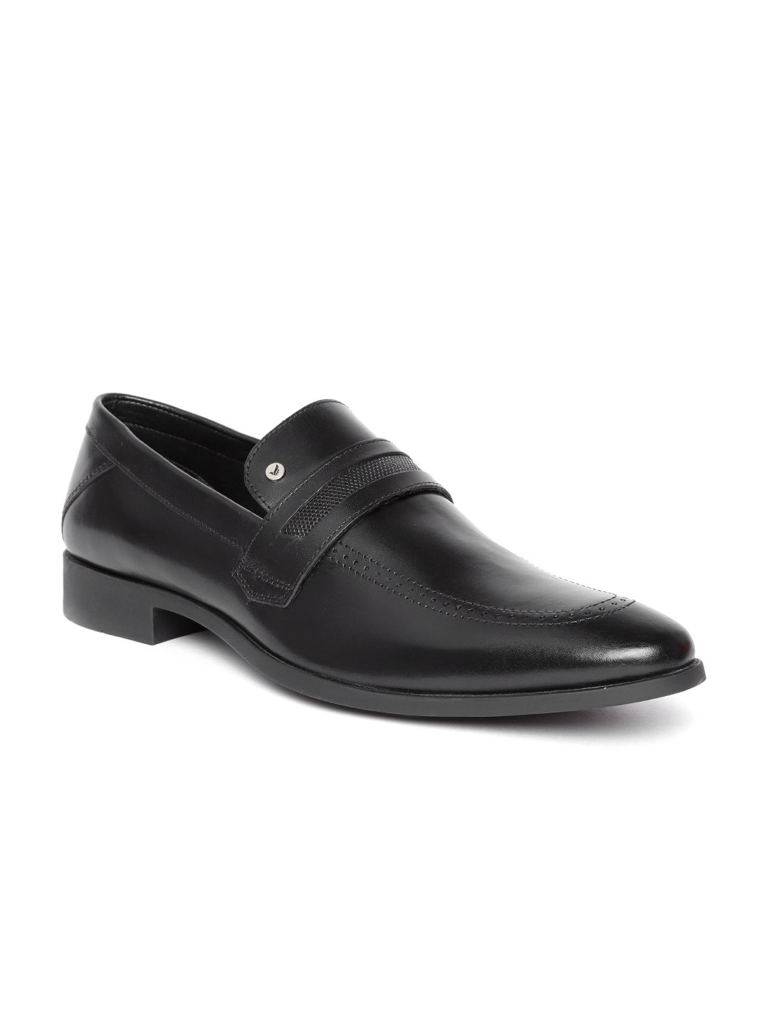 Blackberrys Men Black Formal Leather Slip-Ons