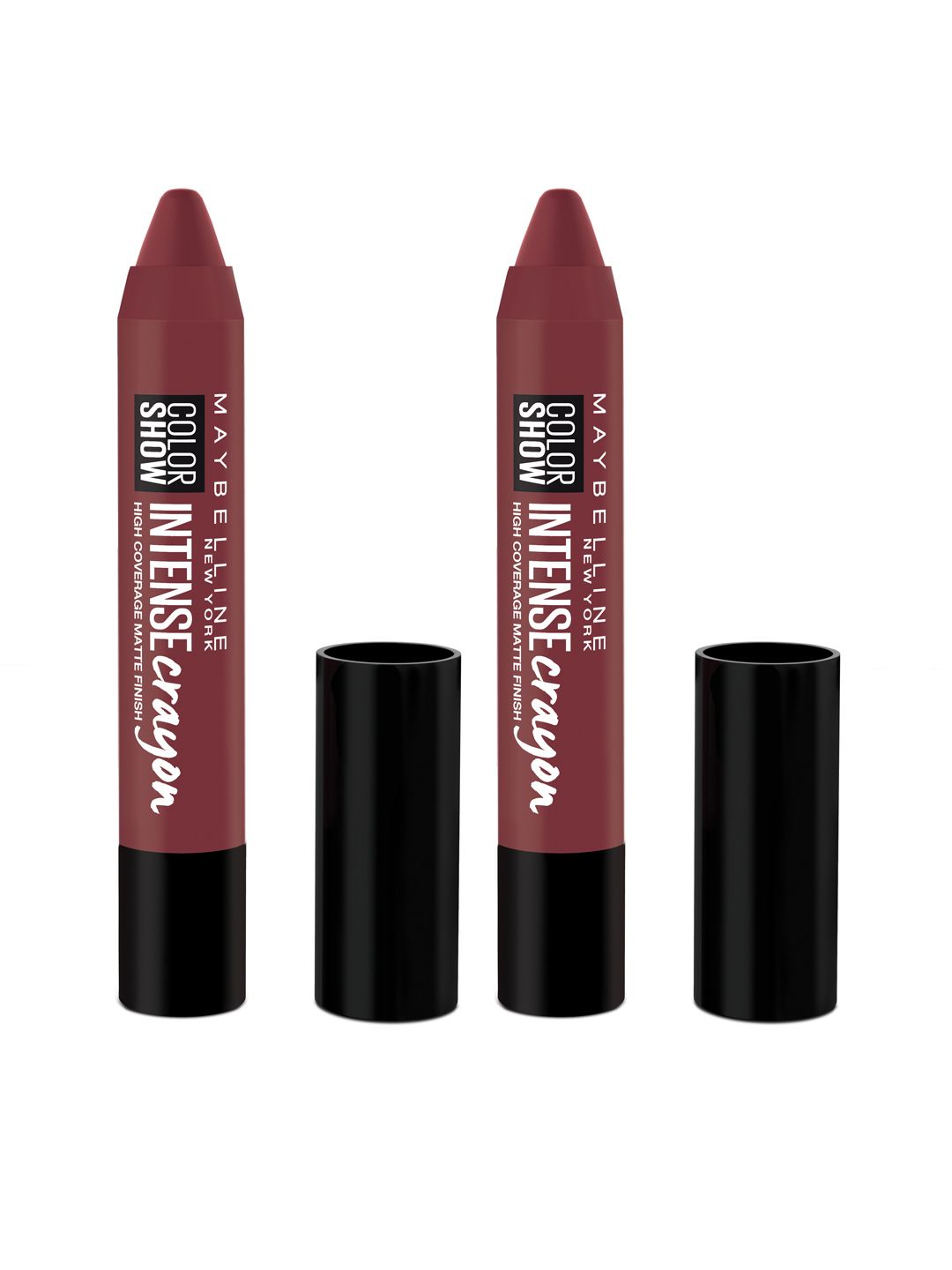 Maybelline Pack of 2 Color Show Intense Crayon Bold Burgundy M 406 Lipstick Price in India