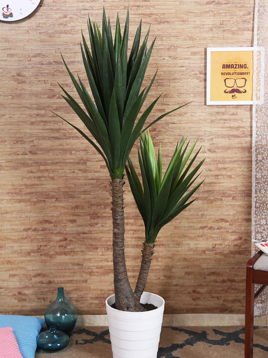 Fourwalls Artificial Yucca Floor Plant without Pot Price in India