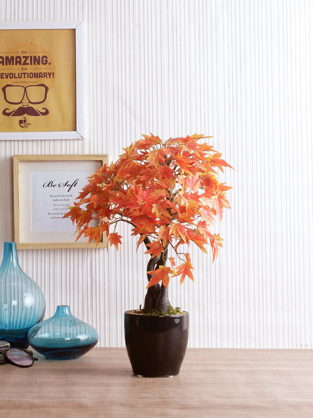 Fourwalls Orange Artificial Japanese Maple Plant Price in India