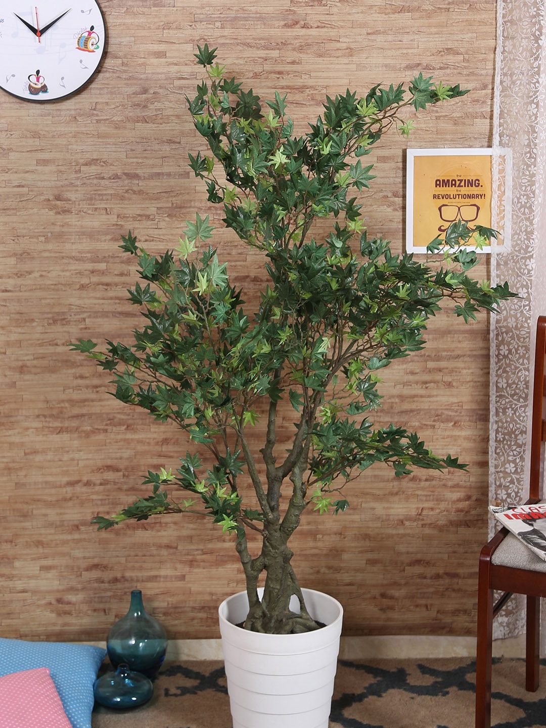 Fourwalls Green Artificial Japanese Maple Plant Price in India