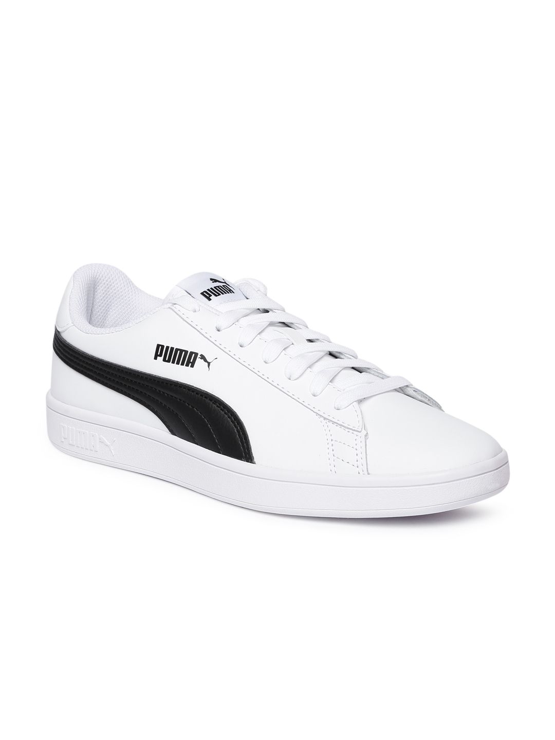 Puma Unisex White Smash v2 L Leather Sneakers Price in India