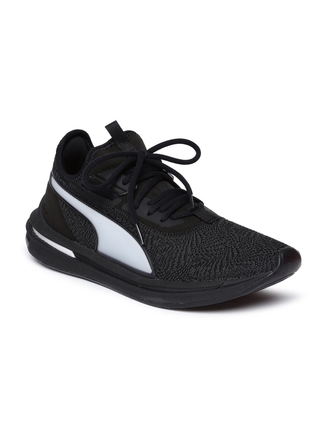 black running shoes