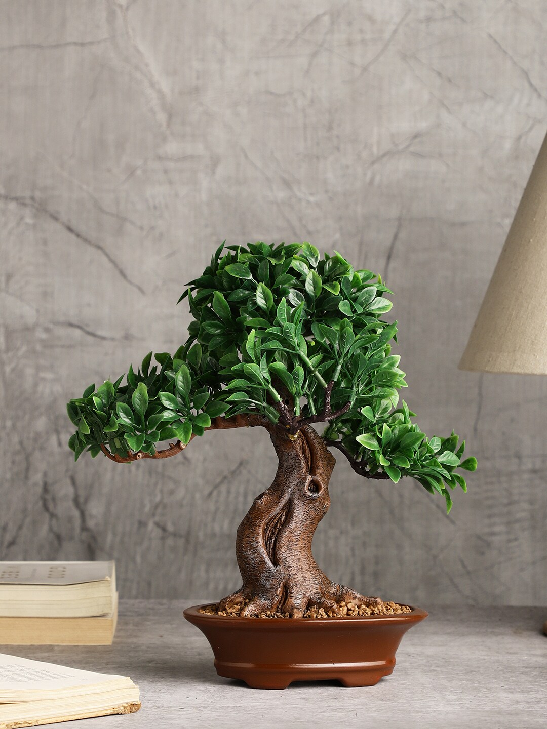OddCroft Green & Brown Artificial Potted Bonsai Tree Price in India