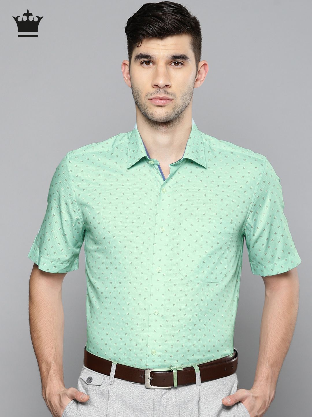 sea green formal shirt