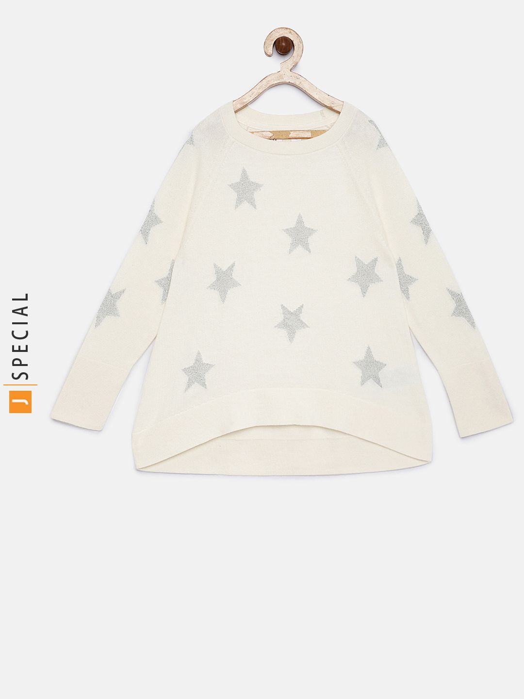 GAP Off-White Print Sweater