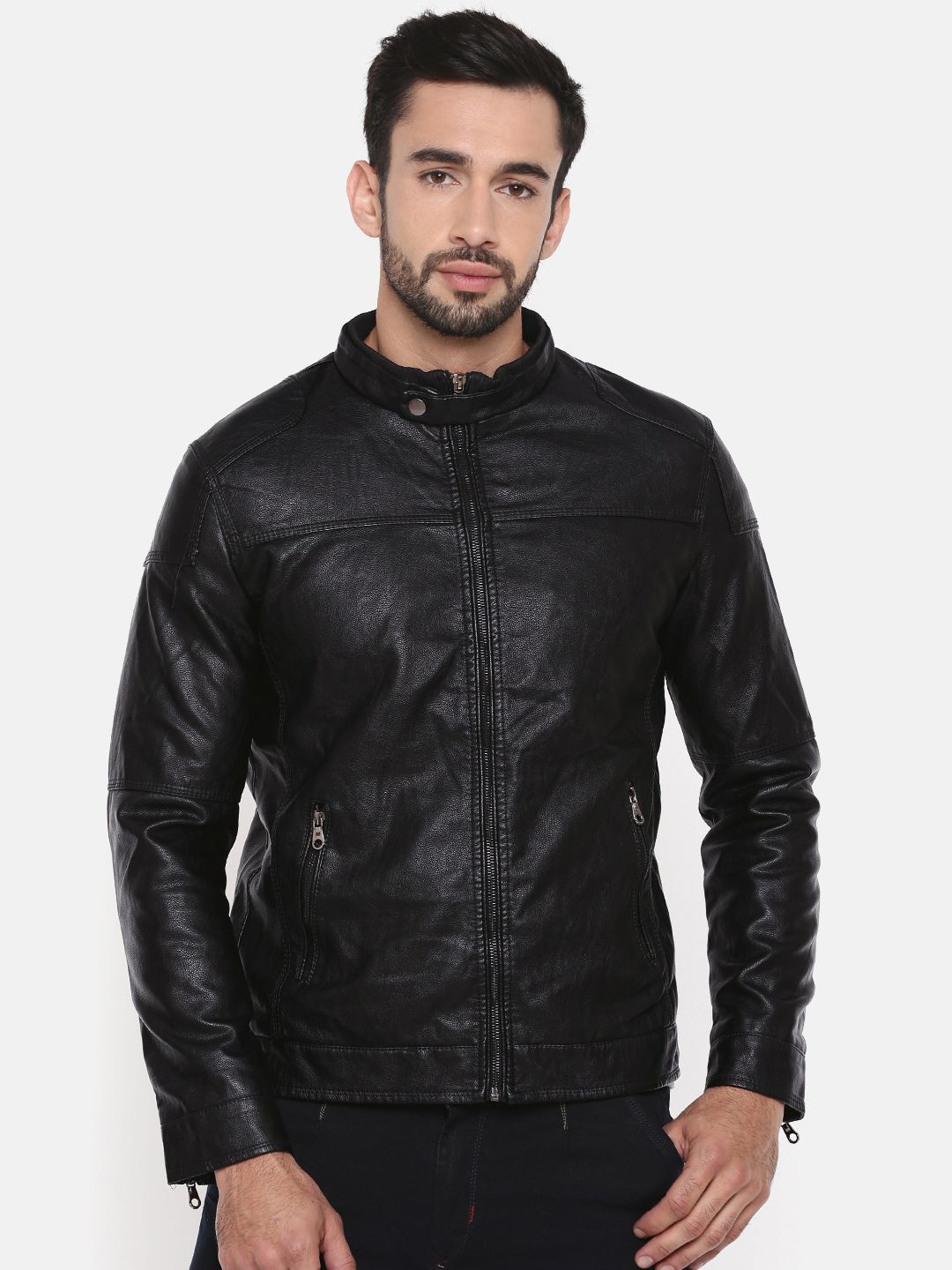 Leather Jackets Jacket In India Myntra