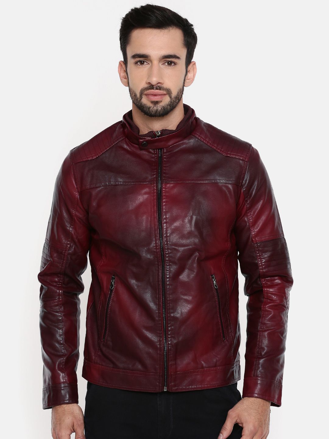 Leather Jackets Jacket In India Myntra