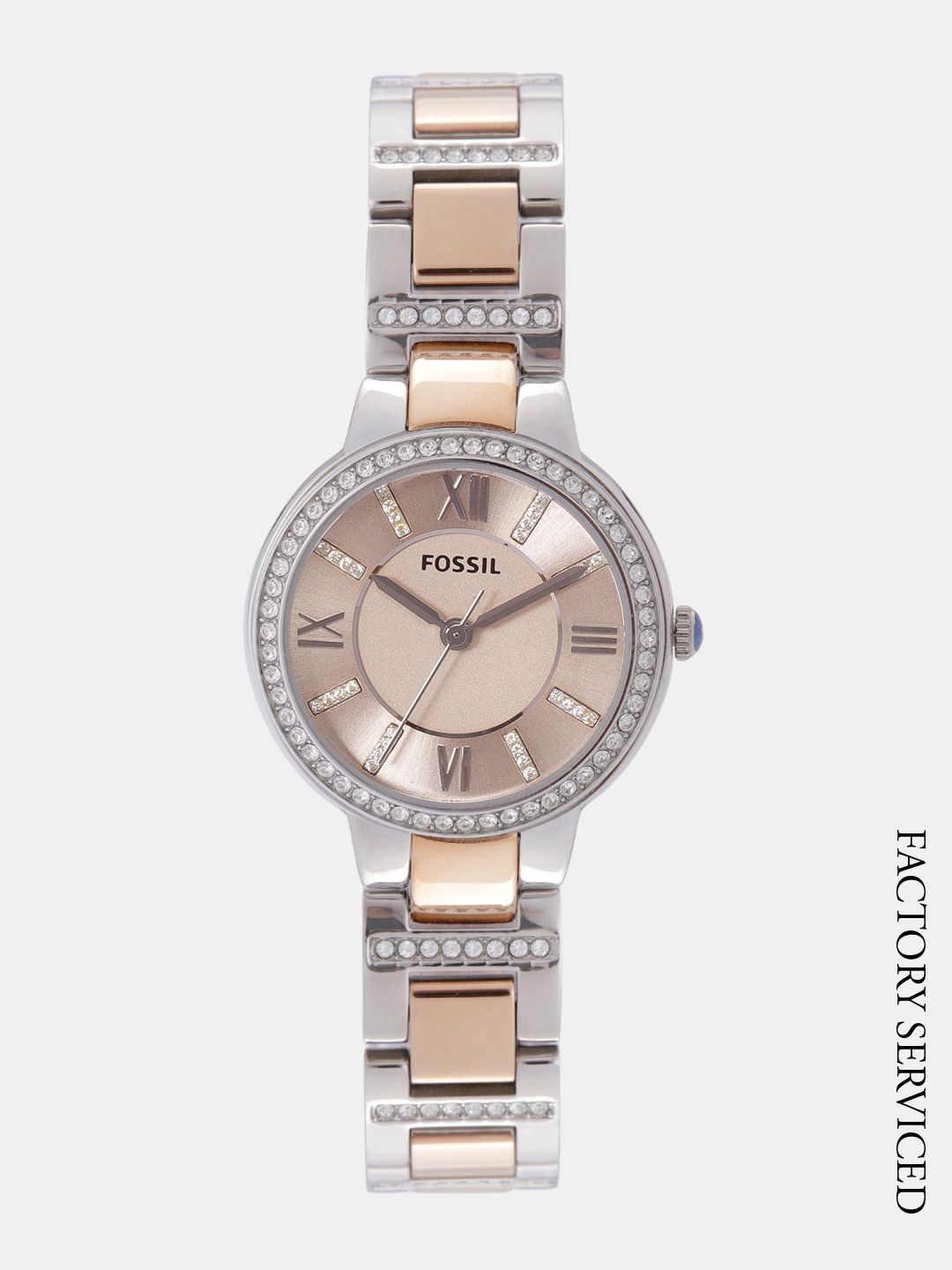 Fossil Women Rose Gold-Toned Factory Serviced Analogue Watch ES3405I Price in India