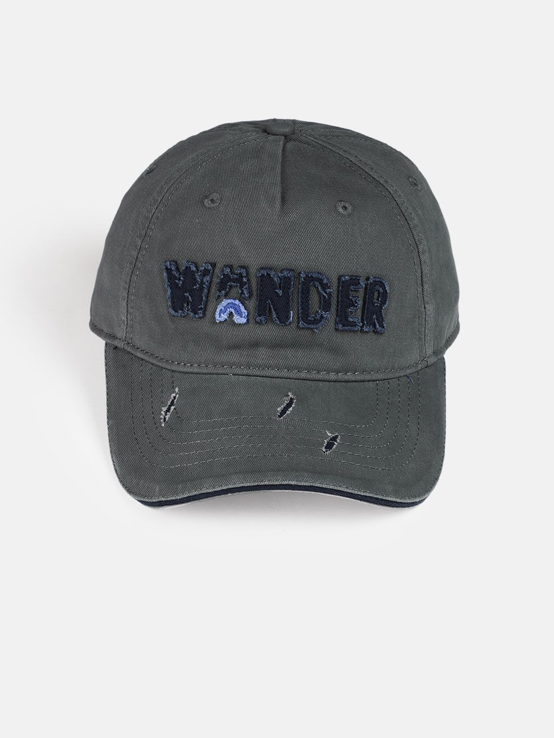 Roadster Unisex Charcoal Embroidered Baseball Cap