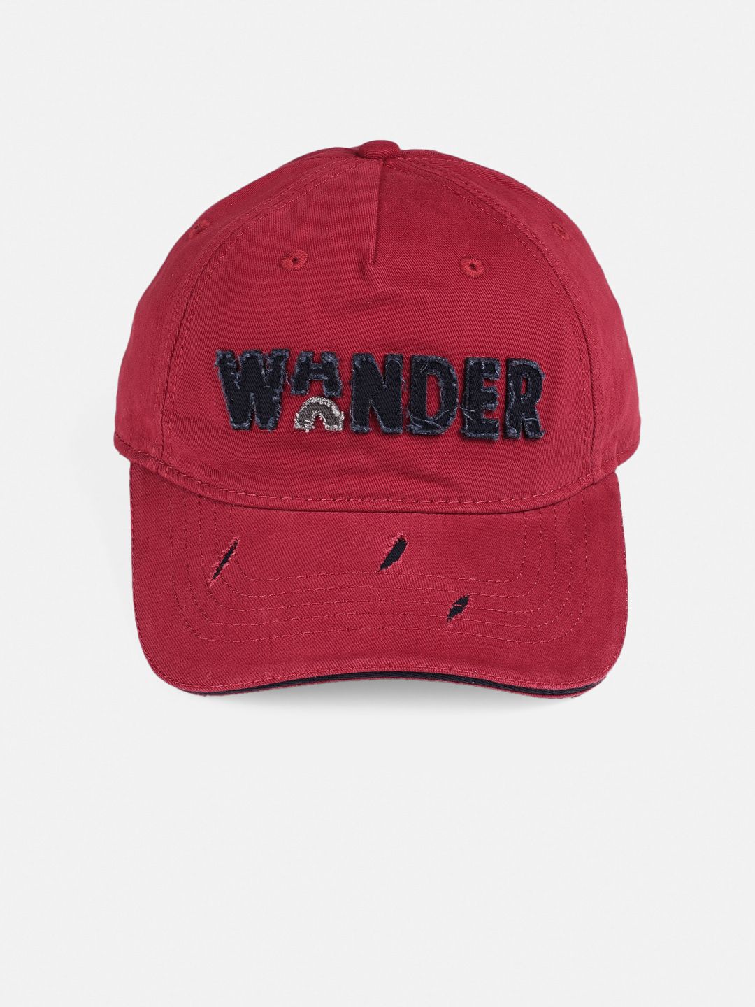 Roadster Unisex Maroon Solid Baseball Cap
