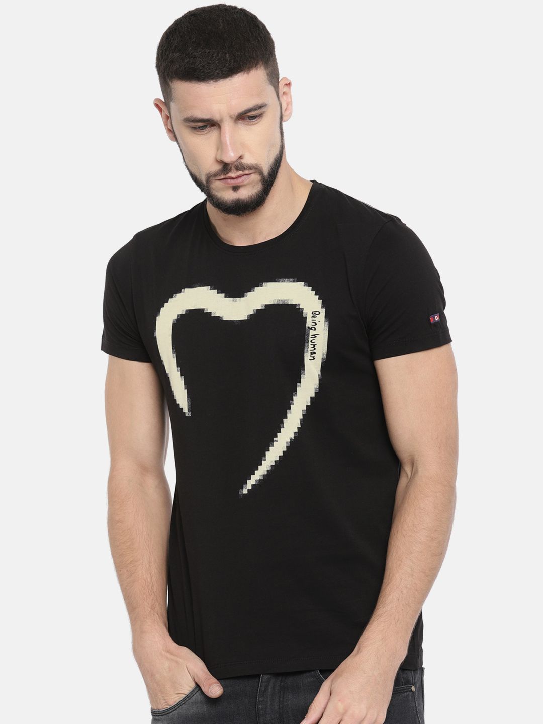 being human round neck t shirts