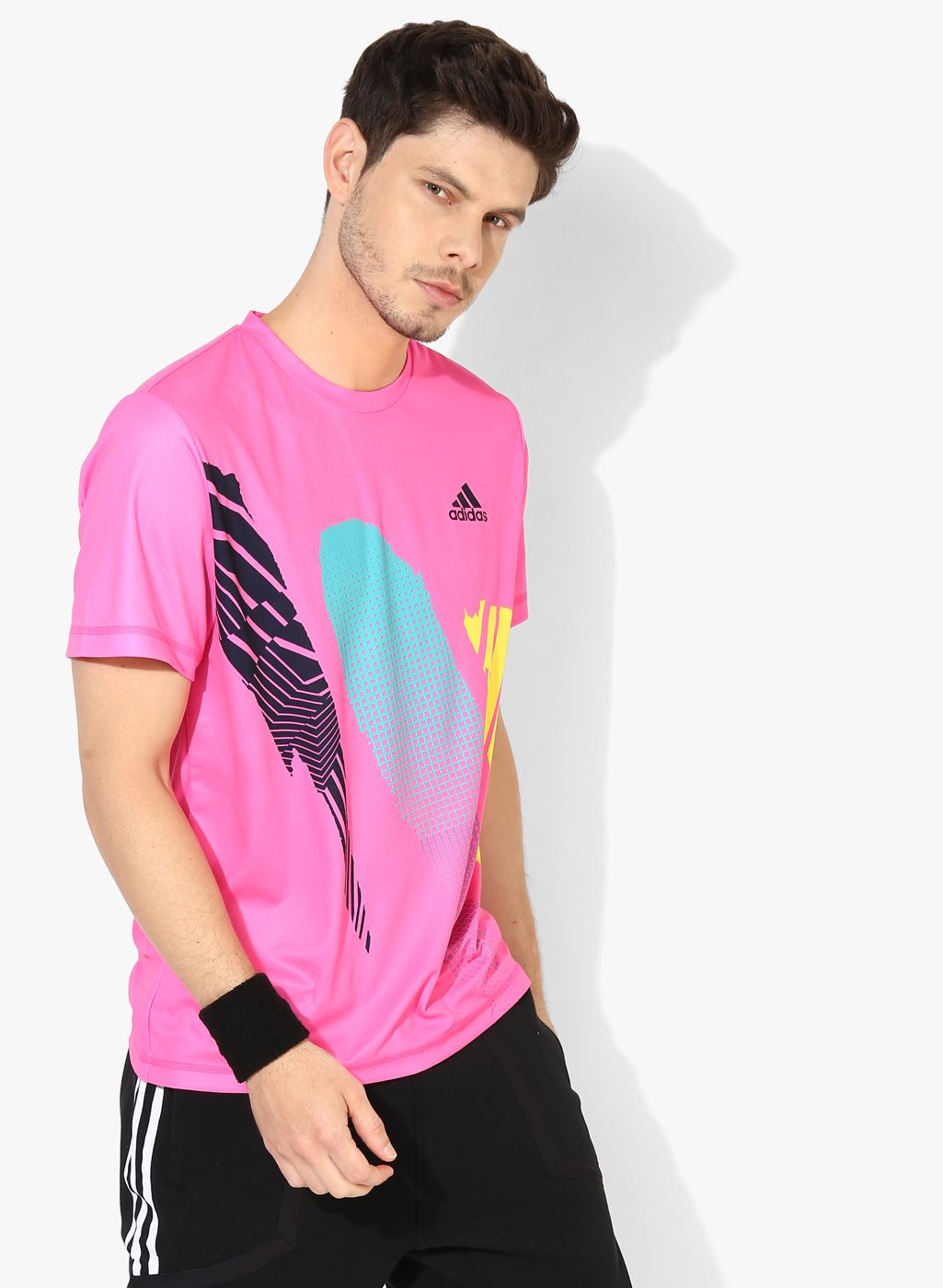 adidas pink t shirt