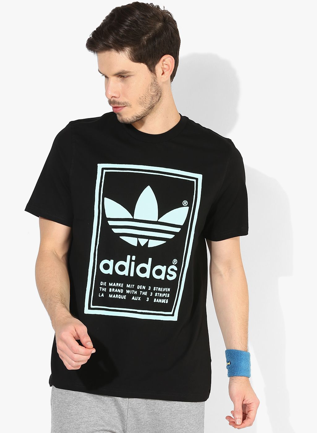 Adidas Originals Vintage Black Round Neck T-Shirt