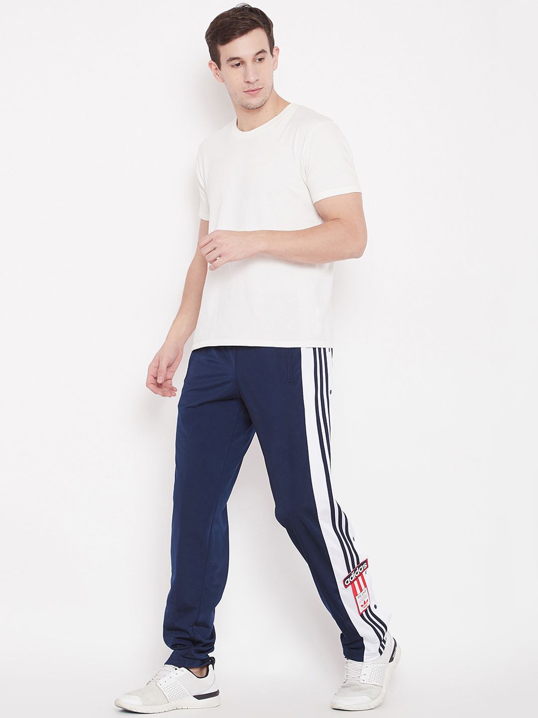 Buy ADIDAS Originals Men Navy Blue Solid OG ADIBREAK Track Pants