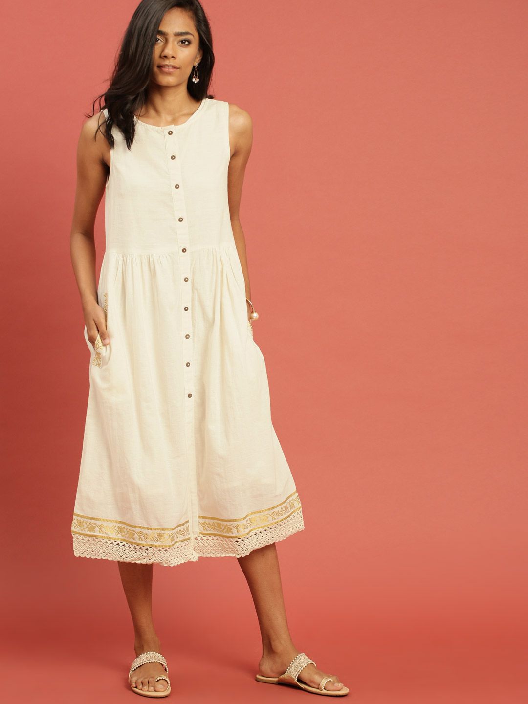 chinese dress ladies Blue Kasavu Handwork Kurti  brillya designs