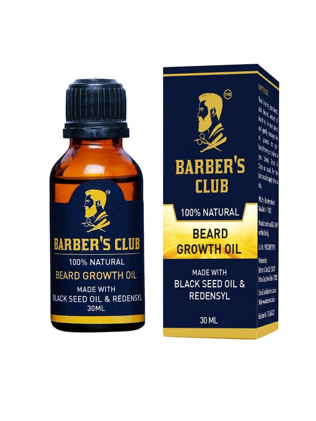 BARBERS CLUB Beard Growth Oil with Black Seed Oil -30 ml