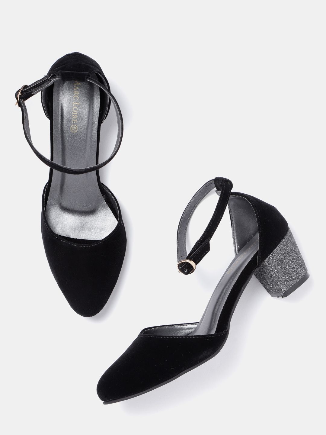 Marc Loire Women Black Solid Pumps Price in India