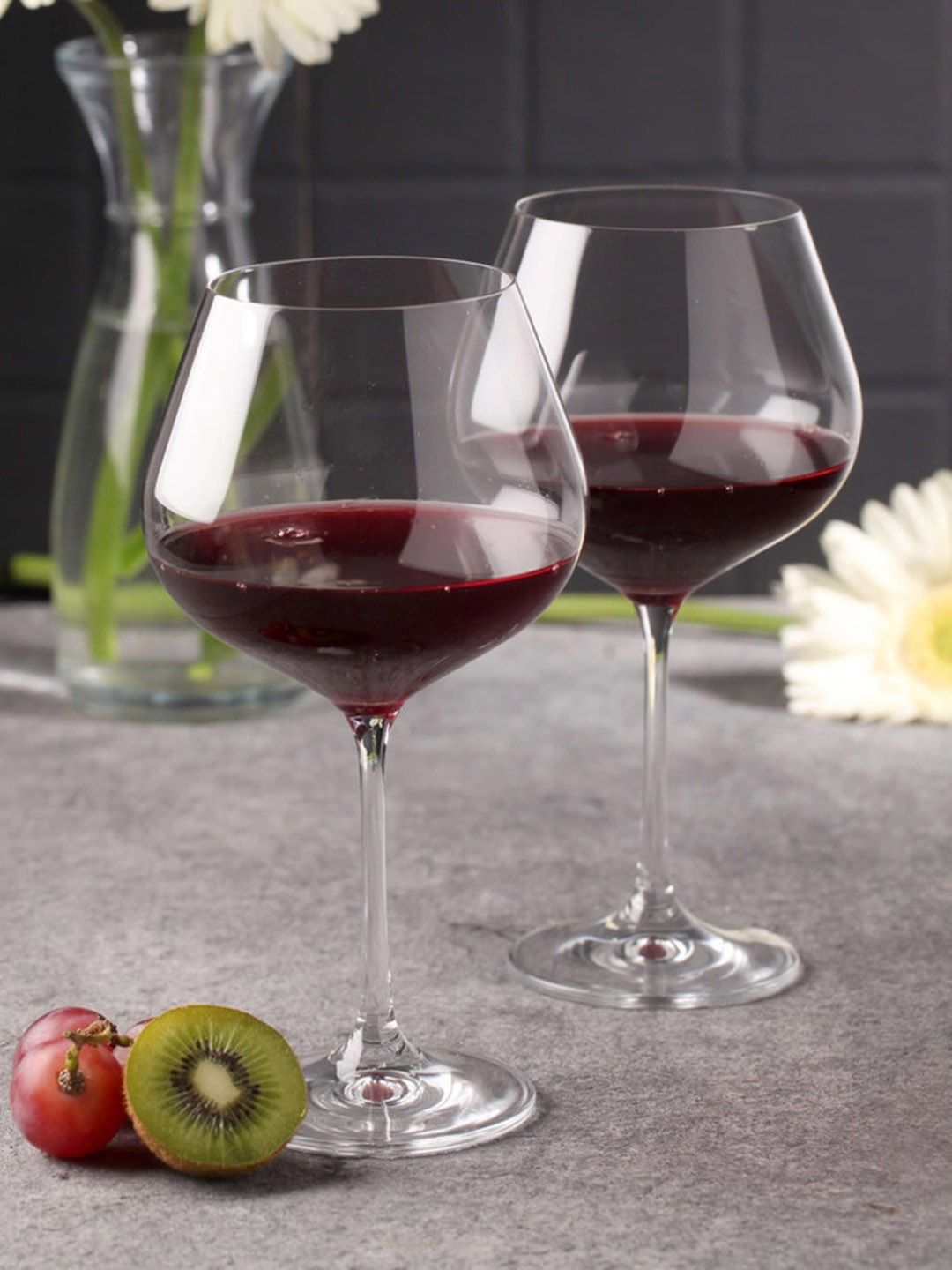 Bohemia Crystal Viola wine Glass 570 ml set of 6Pcs Price in India