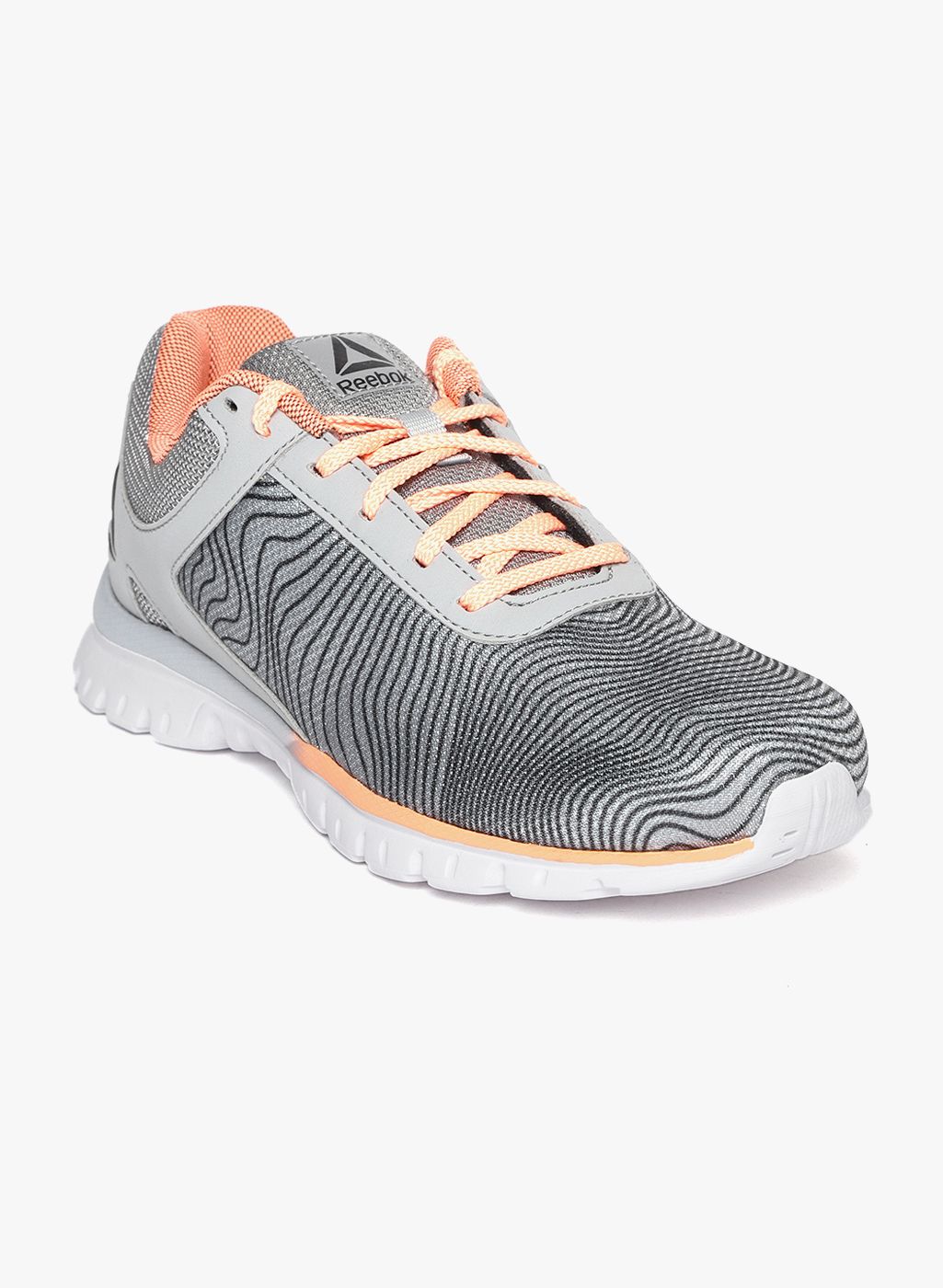 reebok grey running shoes