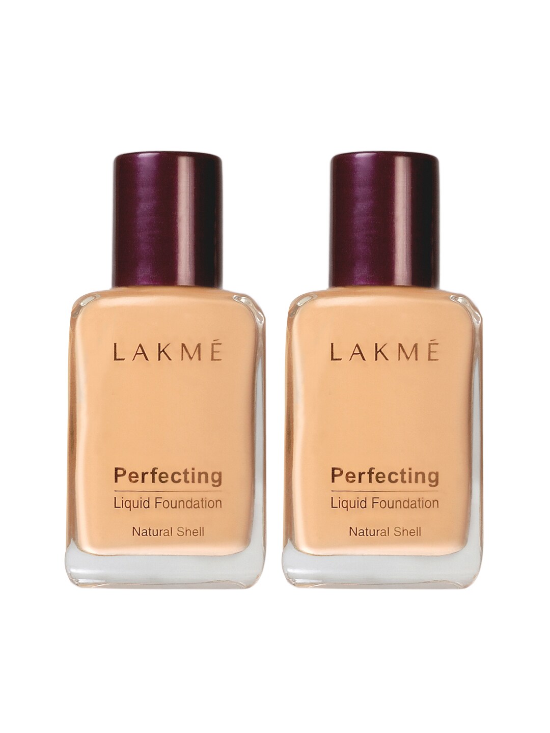 Lakme Set of 2 Perfecting Natural Pearl Liquid Foundation Price in India