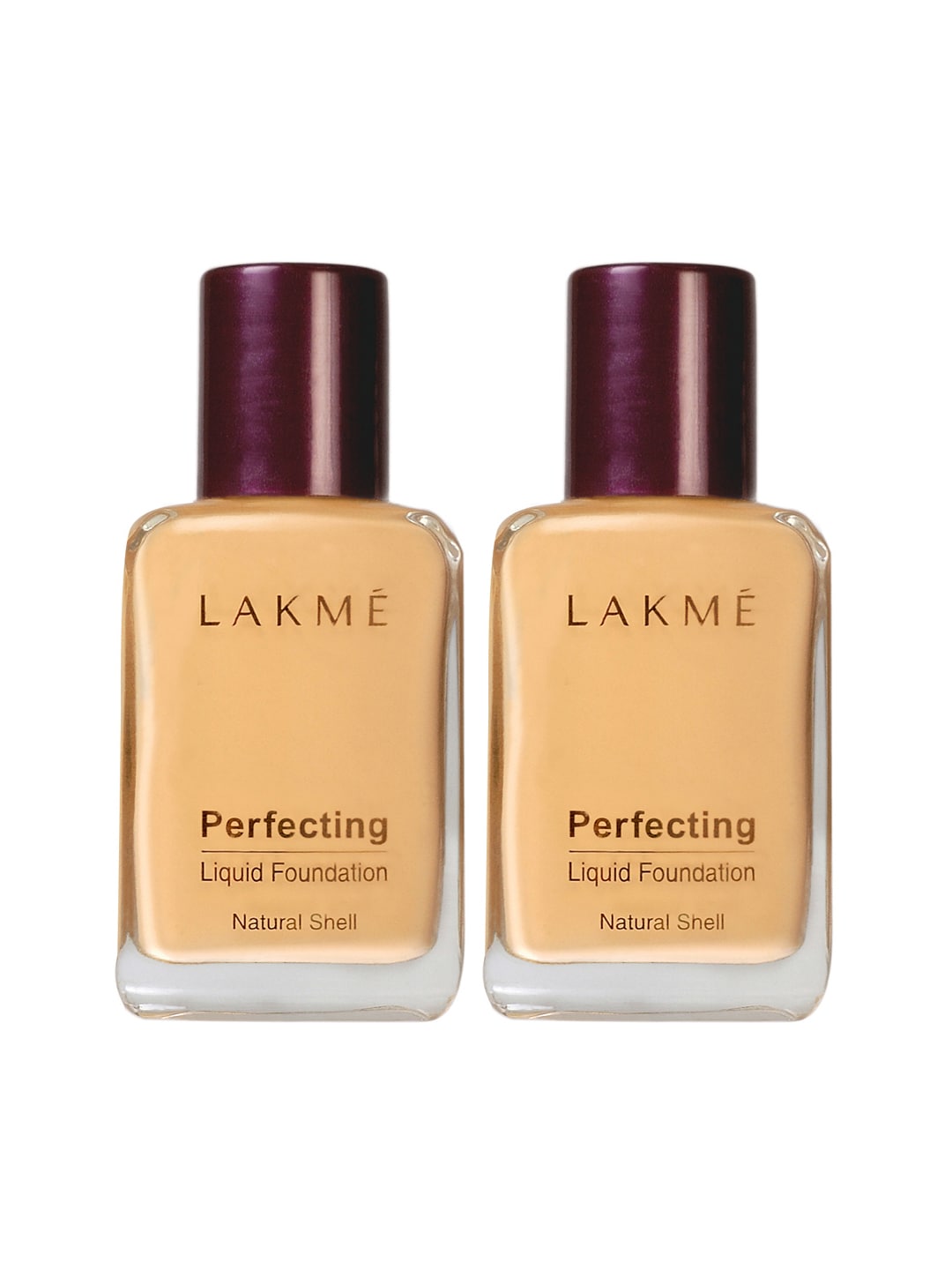 Lakme Set of 2 Perfecting Natural Shell Liquid Foundation Price in India