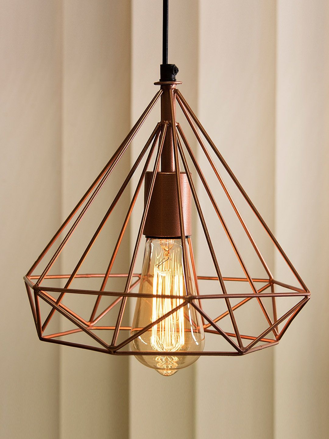 Homesake Copper-Toned Solid Pendent Light Price in India