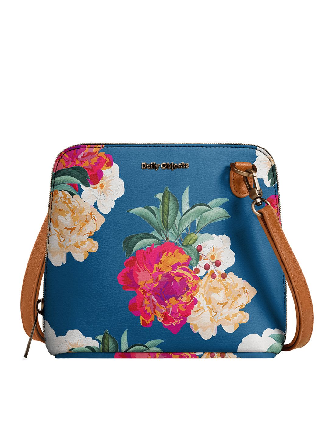 DailyObjects Blue Printed Sling Bag Price in India