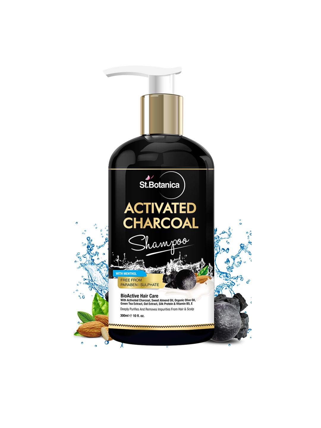 St.Botanica Activated Charcoal Hair Shampoo, 300 ml Price in India