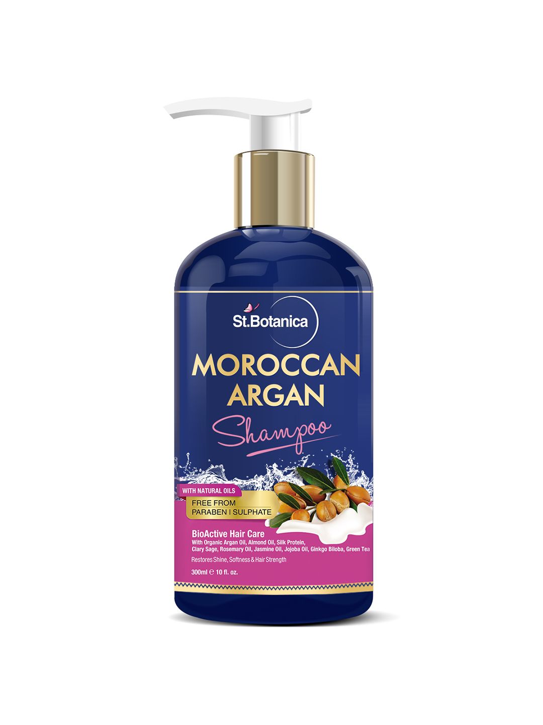 St.Botanica Unisex Moroccan Argan Hair Shampoo 300ml