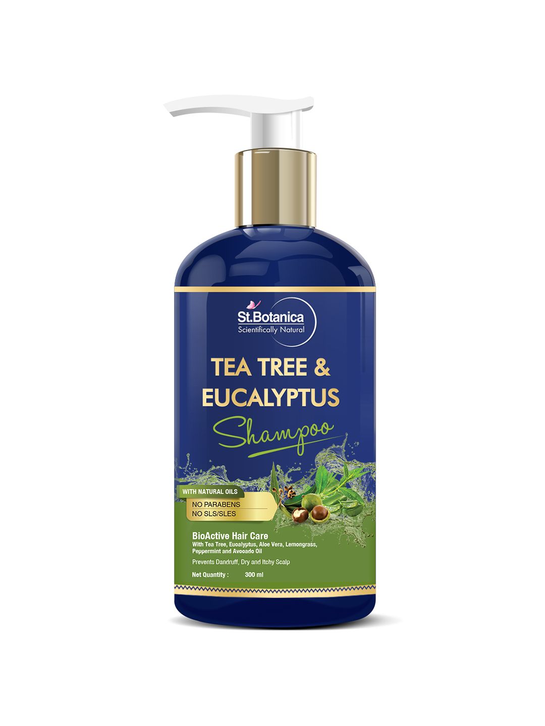 St.Botanica Eucalyptus & Tea-Tree Invigorating Shampoo, 300ml