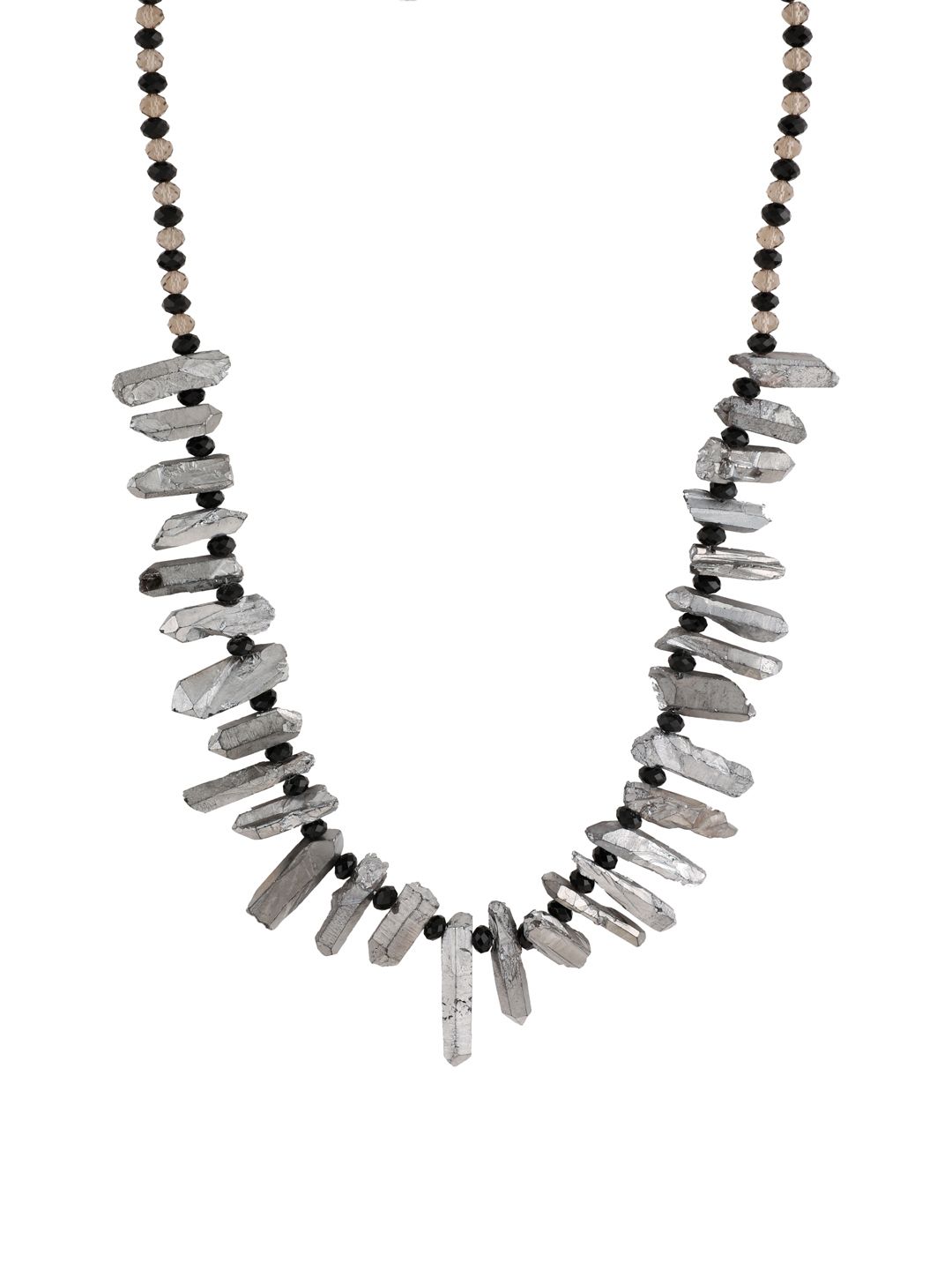 Kazo Women Grey Alloy Necklace Price in India