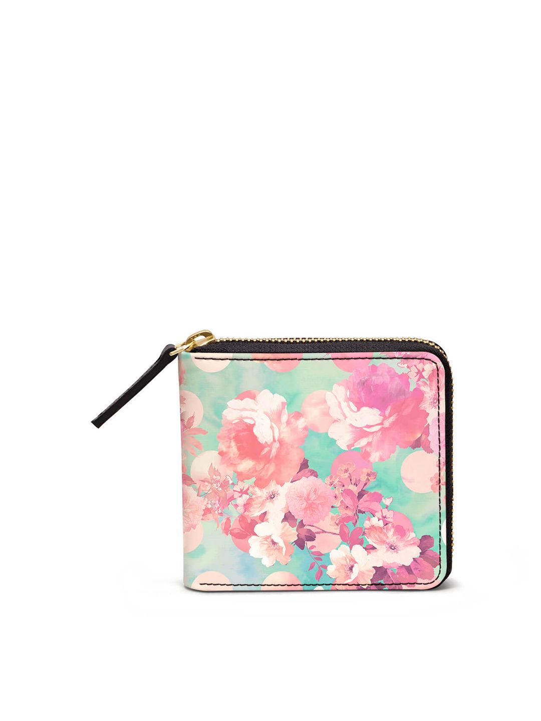 DailyObjects Women Pink & Blue Printed Zip Around Wallet Price in India