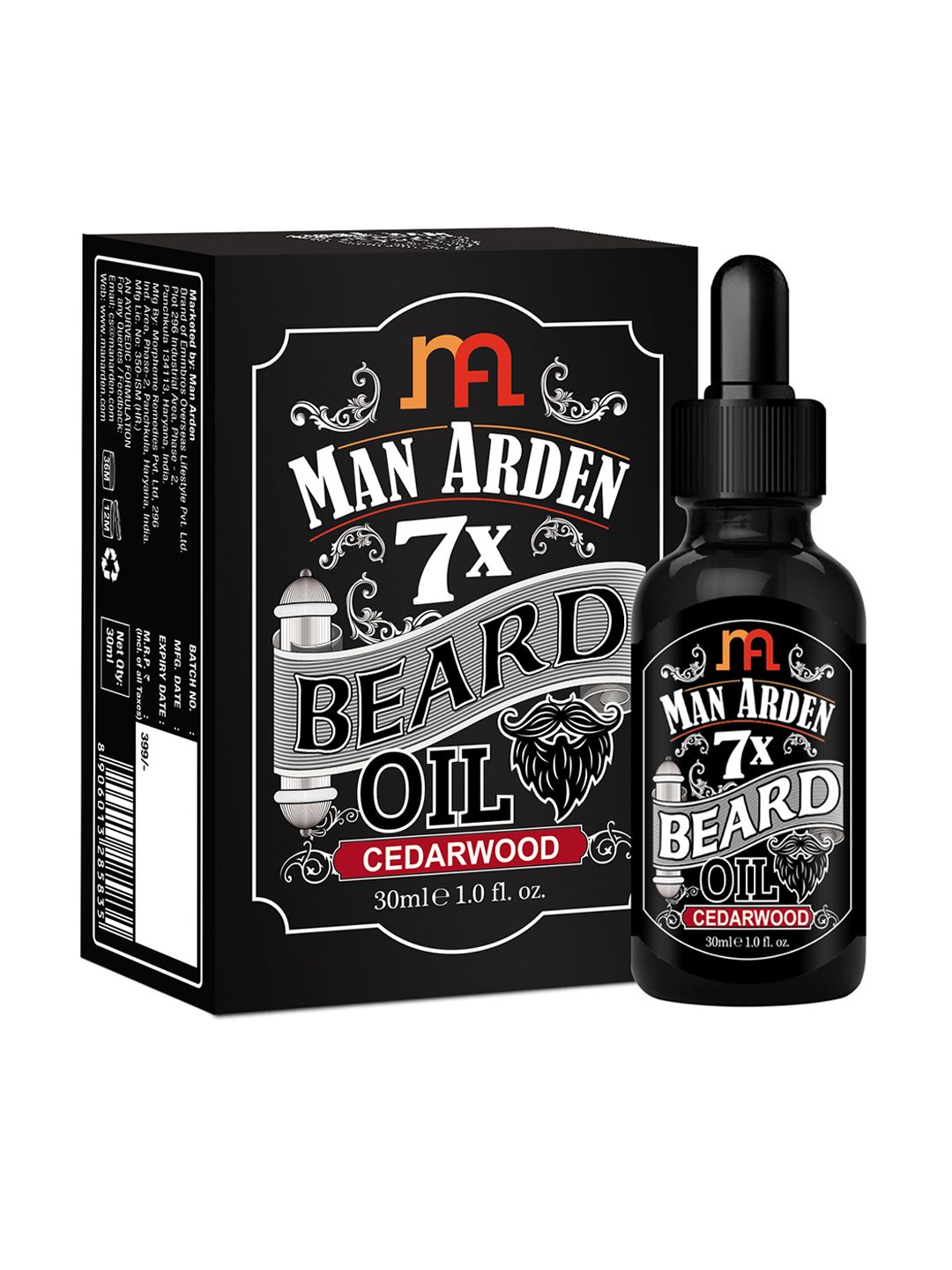 Man Arden 7X Cedarwood Beard Oil 30ml