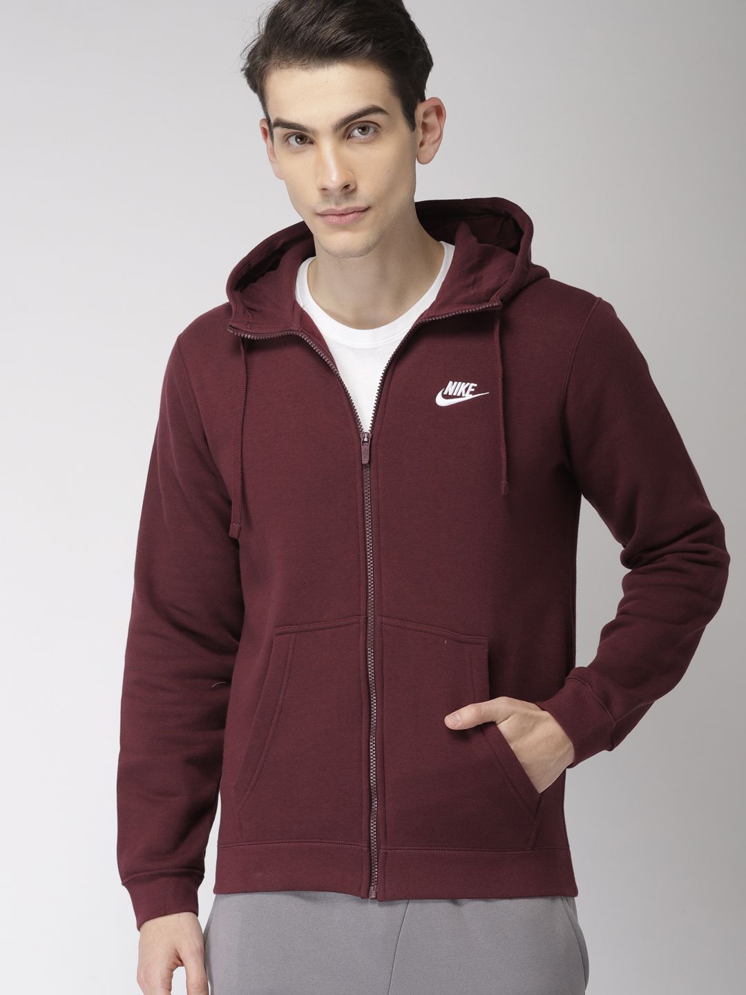 maroon nike coat
