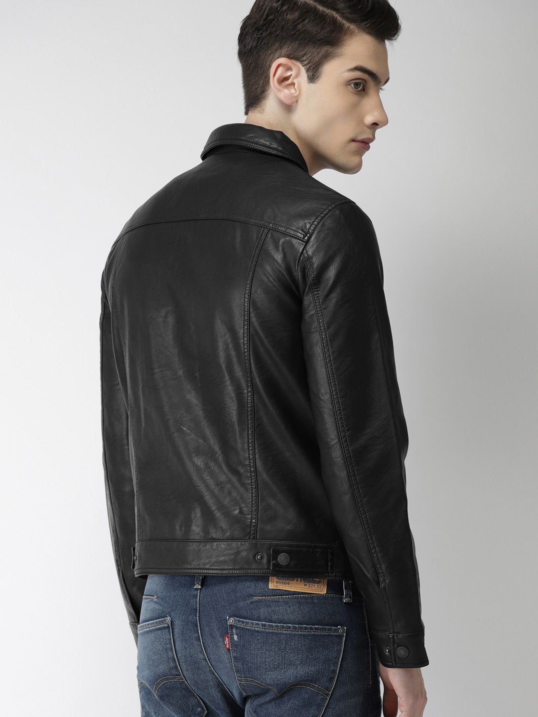 Buy Levis Men Black Solid Biker Jacket - Jackets for Men 7620223